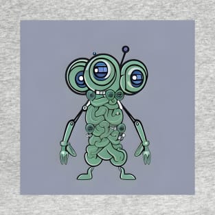 Little three-eyed green monster T-Shirt